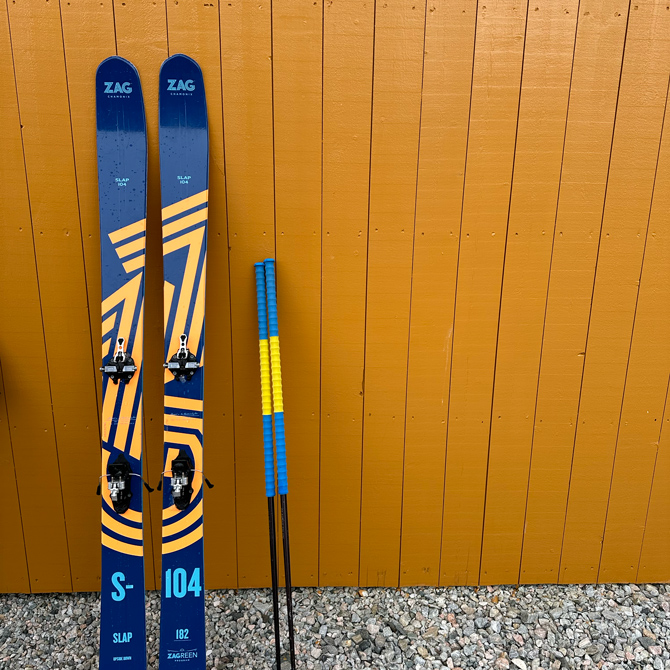 Skis and a cabin